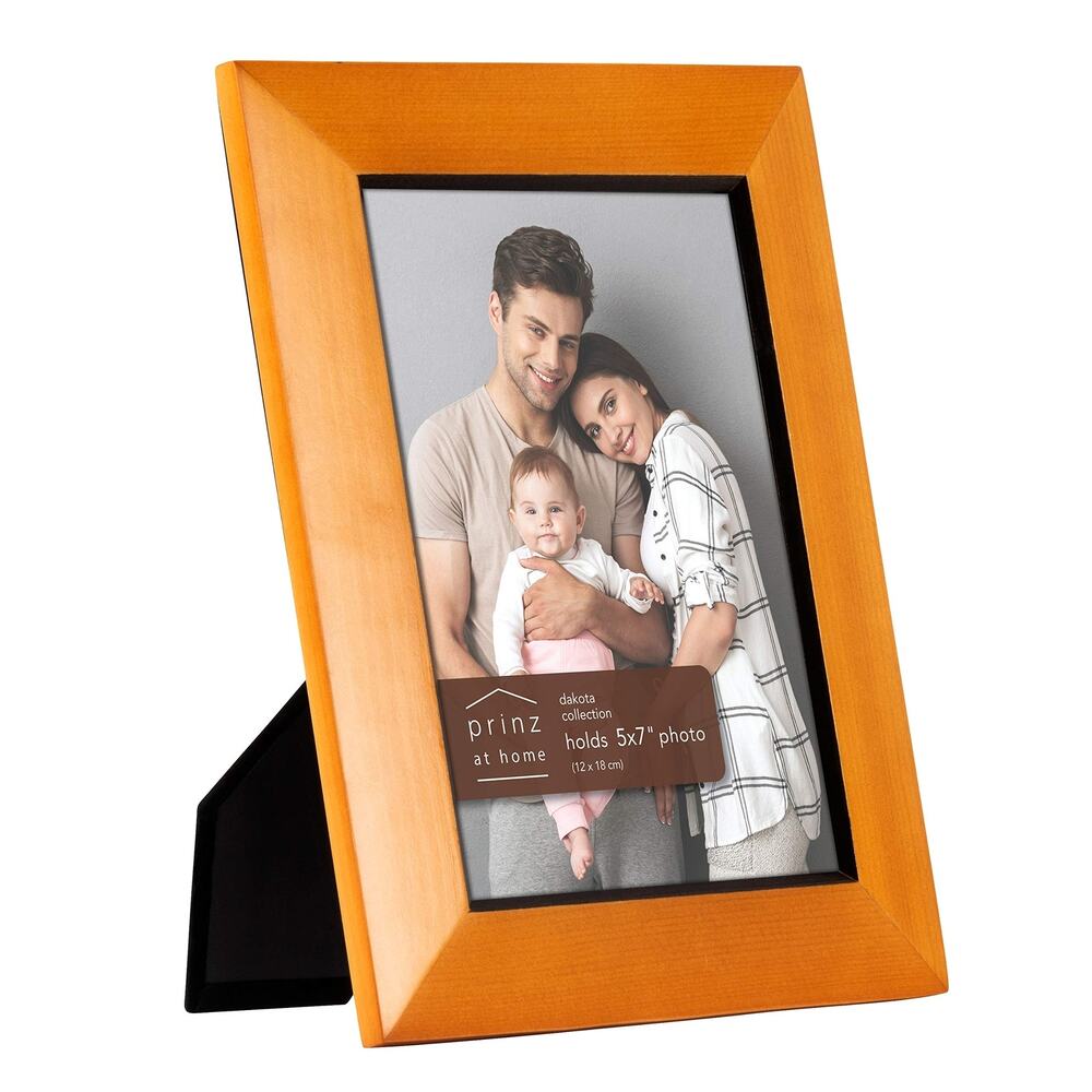 PRINZ Dakota Table Top Frame, Chestnut, 5" x 7" Home Decor Frame with Stand